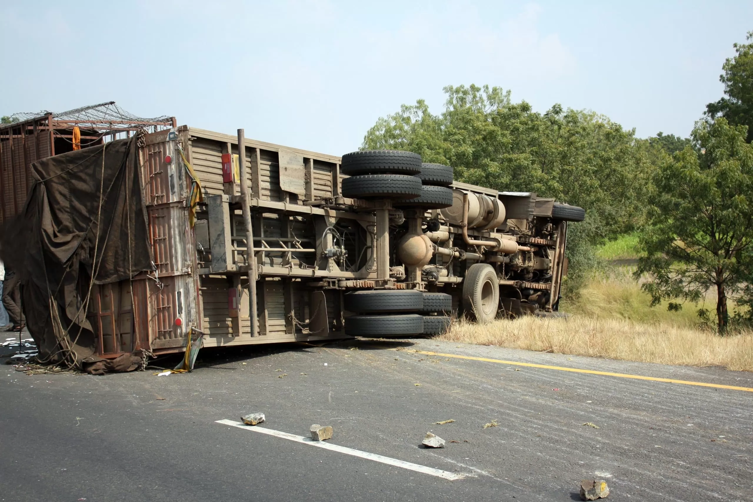 A nasty truck crash